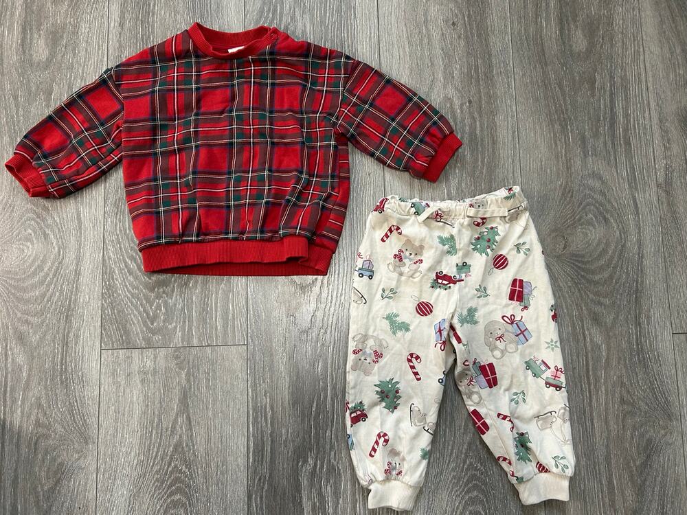 H&M Baby’s 100% Cotton 2 Piece Set - Sweatshirt/Pants Size 12 Months
